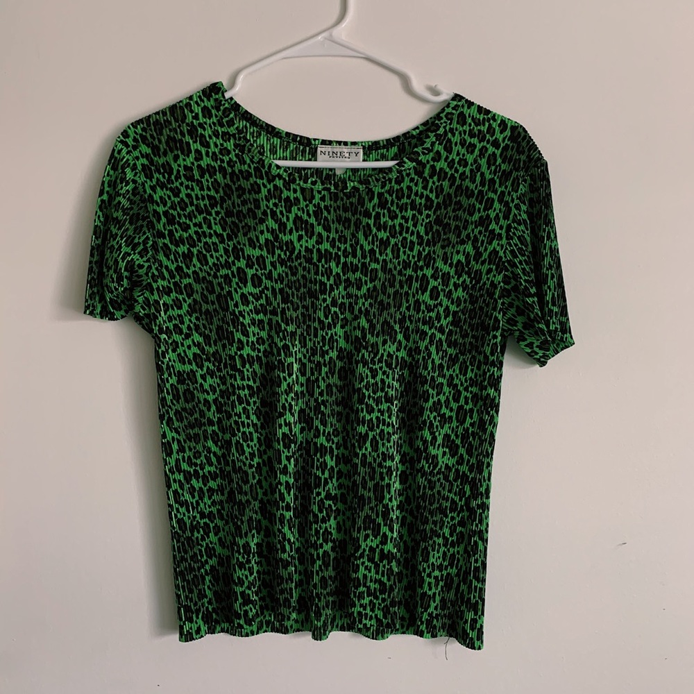 Green Cheetah Top